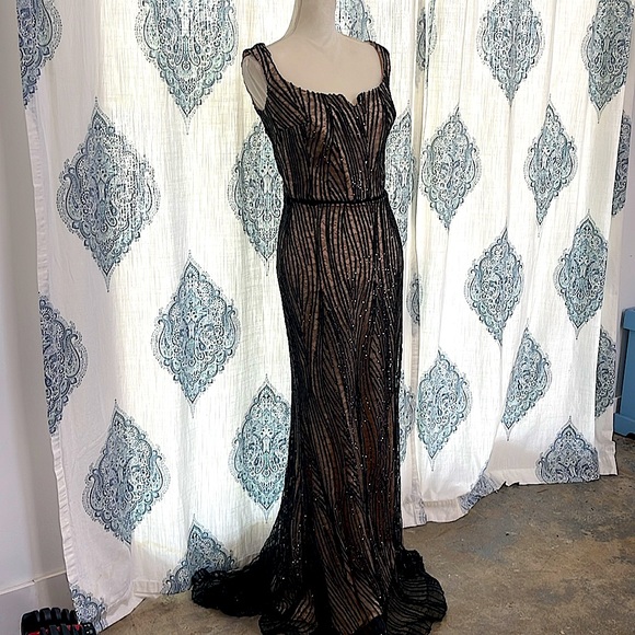 Beaded Evening Formal Dress - Picture 2 of 7